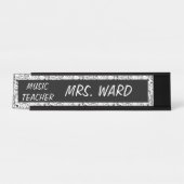 PORTE-NOM POUR BUREAU ENSEIGNANT DE MUSIQUE (Devant)