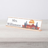 Porte-nom Pour Bureau Enseignant du sud-ouest (Devant)