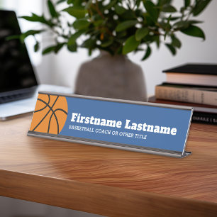 Porte-nom Pour Bureau Enseignant en basket-ball ou en éducation physiqu