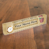 Porte-nom Pour Bureau Enseignant | Nom DO-IT-YOURSELF (Taille)