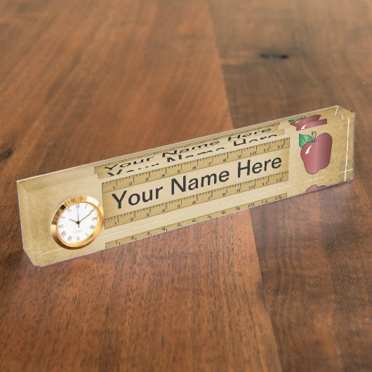 Porte-nom Pour Bureau Enseignant | Nom DO-IT-YOURSELF (Taille)