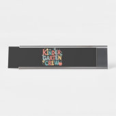 Porte-nom Pour Bureau Enseignant Retour à l'école maternelle (Devant)