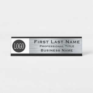 Porte-nom Pour Bureau Enseigne de bureau de votre logo d'entreprise aspe