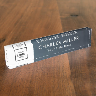 Porte-nom Pour Bureau Enseigne de bureau professionnelle avec logo