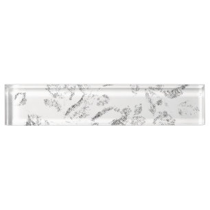 Porte-nom Pour Bureau Ensemble de dossiers botaniques élégants