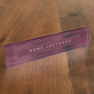 Porte-nom Pour Bureau Entreprise professionnelle métallurgique moderne d