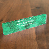Porte-nom Pour Bureau Épée verte (Taille)