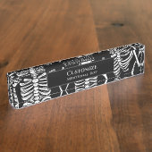 Porte-nom Pour Bureau Équipe de squelette (Taille)