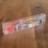 Porte-nom Pour Bureau Espagne Sunshine Espagnol Travel Art (Taille)