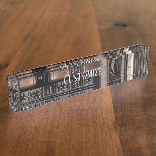 Porte-nom Pour Bureau Étagères à livres vintages