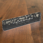 Porte-nom Pour Bureau Étincelle Champagne (Taille)