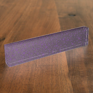 Porte-nom Pour Bureau étoiles lilas en violet