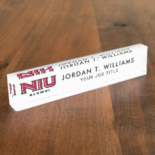 Porte-nom Pour Bureau Étudiant de la NIU