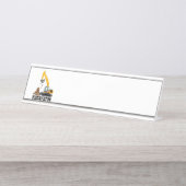 Porte-nom Pour Bureau Excavateur (Devant)