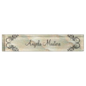 Porte-nom Pour Bureau Executive Monogramme pour dames de classe (Devant)