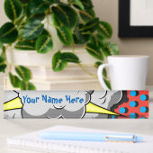 Porte-nom Pour Bureau Explosion comique de style d'art de bruit