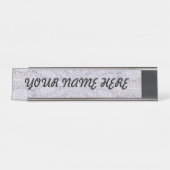 PORTE-NOM POUR BUREAU F-NAME PLATE MODÈLE (Devant)