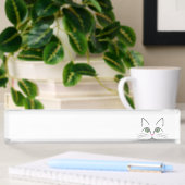 Porte-nom Pour Bureau Face de chat