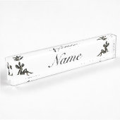 Porte-nom Pour Bureau Fairy Silhouette Thunder_Cove