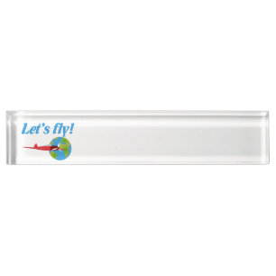 Porte-nom Pour Bureau Faisons voler