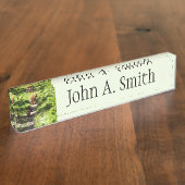 Porte-nom Pour Bureau Famille d'ours Brown (Taille)