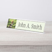 Porte-nom Pour Bureau Famille d'ours Brown (Devant)