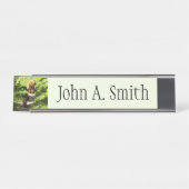 Porte-nom Pour Bureau Famille d'ours Brown (Devant)