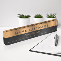 Faux Cuivre Bronze Noir Élégant Design élégant