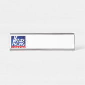 Porte-nom Pour Bureau Faux News (Devant)