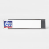 Porte-nom Pour Bureau Faux News (Devant)