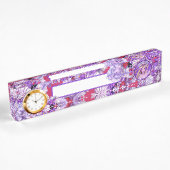 Porte-nom Pour Bureau fée du soleil pourpre
