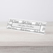 Porte-nom Pour Bureau Feminisme féministe d'entrepreneuse (Devant)