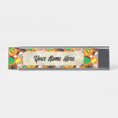 Porte-nom Pour Bureau Fête des Candies Éffrayantes d'Halloween (Devant)