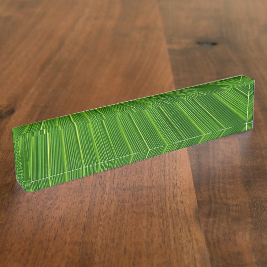 Porte-nom Pour Bureau Feuille de palme (Taille)