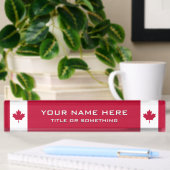 Porte-nom Pour Bureau Feuille d'érable canadienne