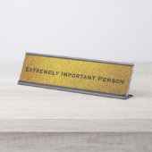 Porte-nom Pour Bureau Fiche signalétique du bureau amusant (Devant)