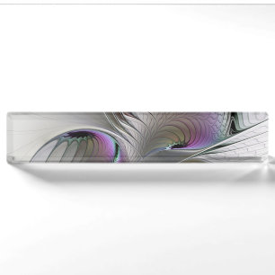 Porte-nom Pour Bureau Figure de fantaisie abstraite moderne timide Art f
