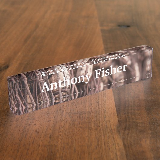 Porte-nom Pour Bureau filet de pêche (Taille)