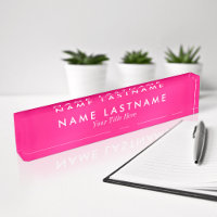 Fille lisse Feminine rose vif Personnalisé