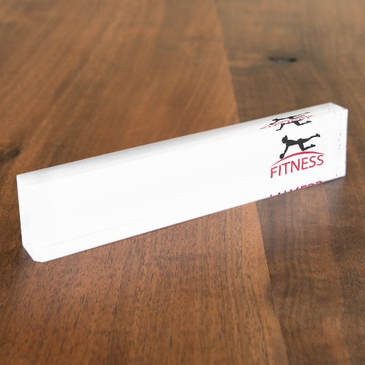 Porte-nom Pour Bureau Fitness (Taille)
