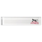 Porte-nom Pour Bureau Fitness (Devant)