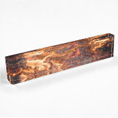 Porte-nom Pour Bureau Flamme orange