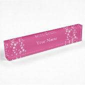 Porte-nom Pour Bureau Fleur de cerisiers