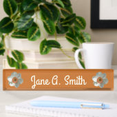 Porte-nom Pour Bureau Fleur de printemps de jonquille rose