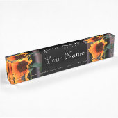 Porte-nom Pour Bureau Fleur de tournesol