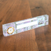 Porte-nom Pour Bureau Fleur Smeraldo (Taille)