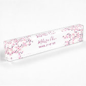 Porte-nom Pour Bureau Fleurs de cerisier