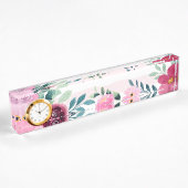Porte-nom Pour Bureau Floral