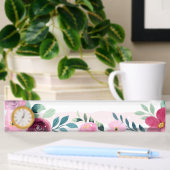 Porte-nom Pour Bureau Floral
