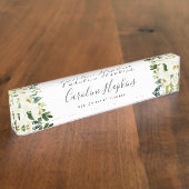 Porte-nom Pour Bureau Flore de l'Albâtre (Taille)